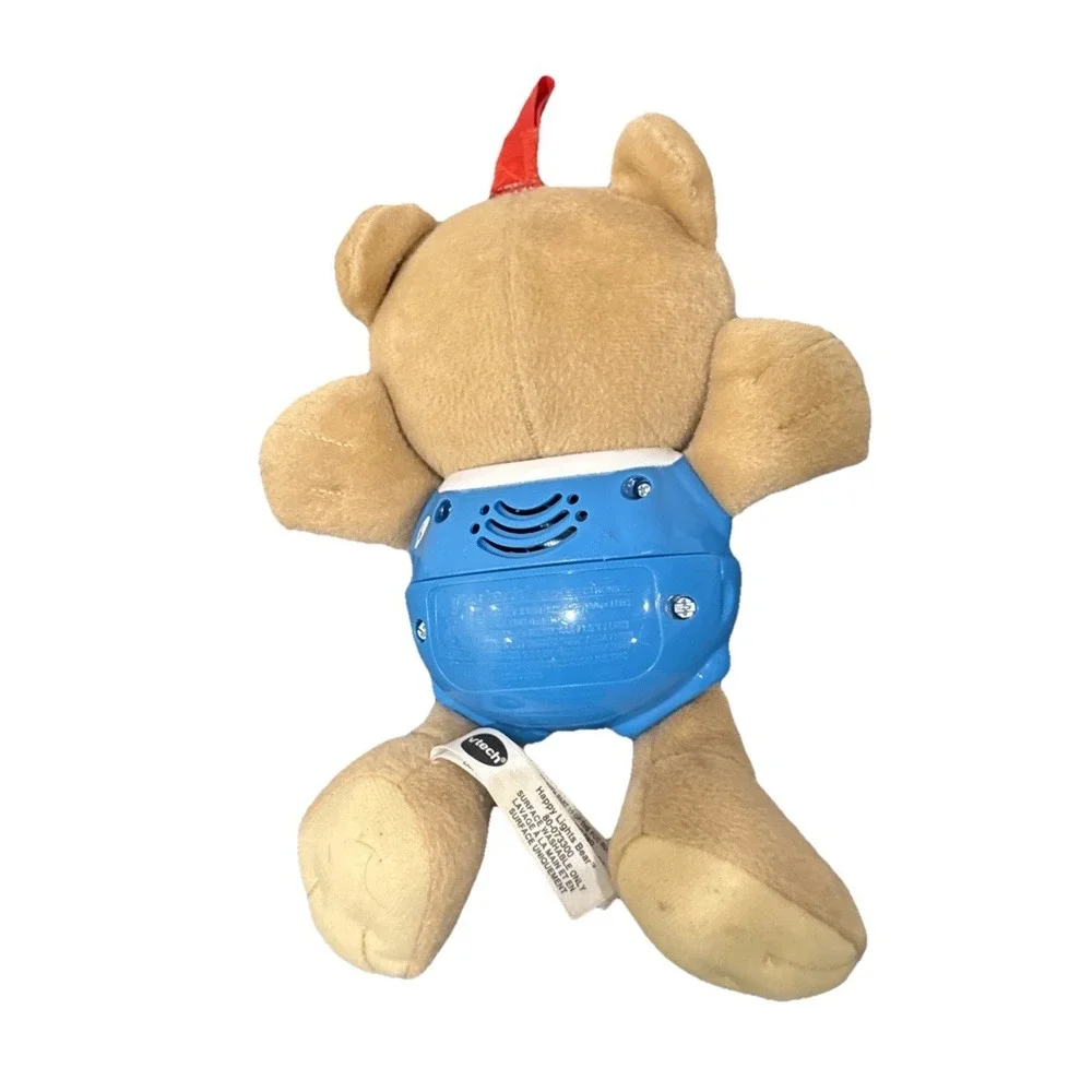 VTech Happy Lights Musical Interactive Bear‎ Plush Learning Toy, On The Go Clip